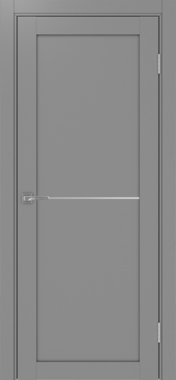 Дверь межкомнатная Optima porte Турин_502АПП.11.2 молдинг алюм.хром - купить в Орехово-Зуево