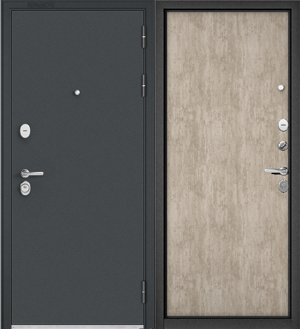 Дверь входная Бульдорс TRUST MASS Антрацит букле - купить в Орехово-Зуево