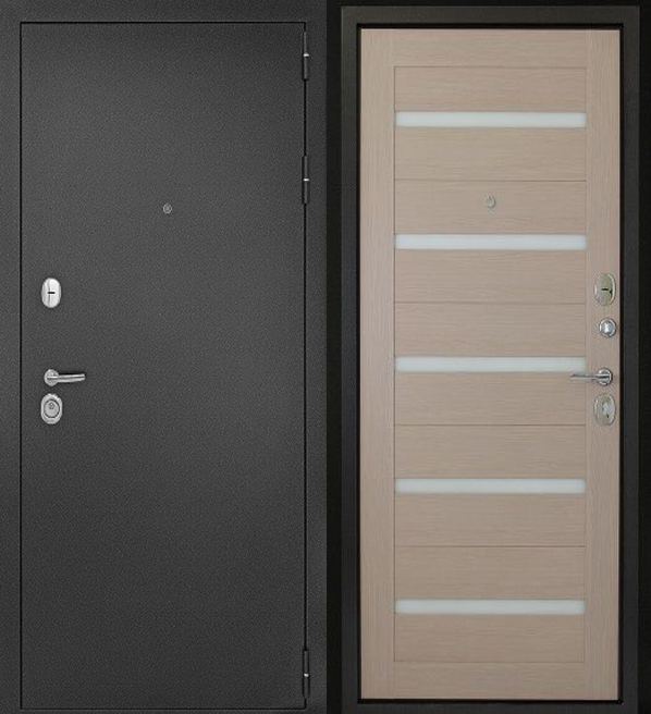 Дверь входная Дверной континент Рубикон Царга СЕРЕБРО - купить в Орехово-Зуево