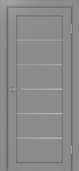 Дверь межкомнатная Optima porte Турин_501AПП.1.2 молдинг алюм.хром - купить в Орехово-Зуево