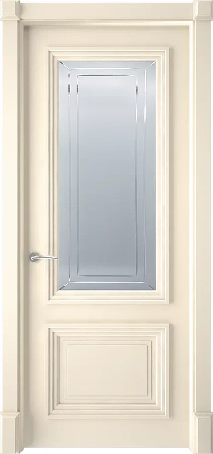 Дверь межкомнатная Текона Smalta-Deco 21.2 Белый RAL 9003, Слон кость RAL 1013 - купить в Орехово-Зуево