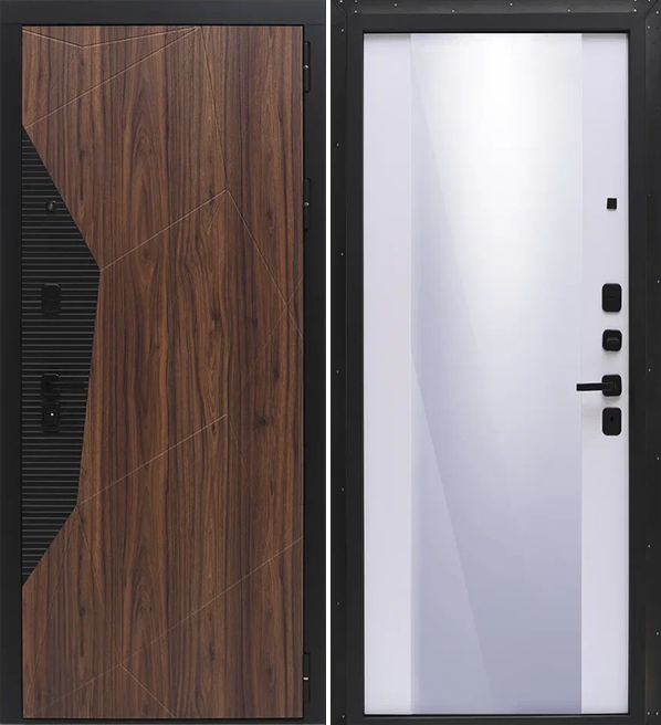 Дверь входная Дверьберг Крафтберг с зеркалом - купить в Орехово-Зуево