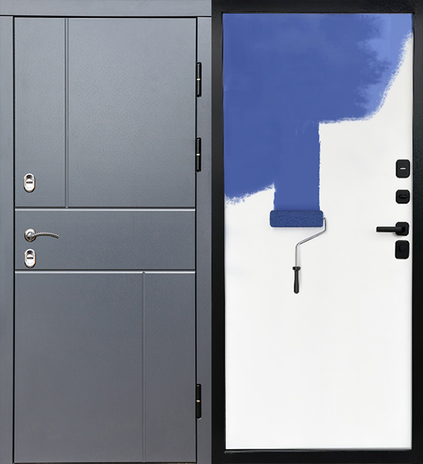 Дверь входная Termodoor Термо Премиум Винорит Вертикаль Grey Line - купить в Орехово-Зуево