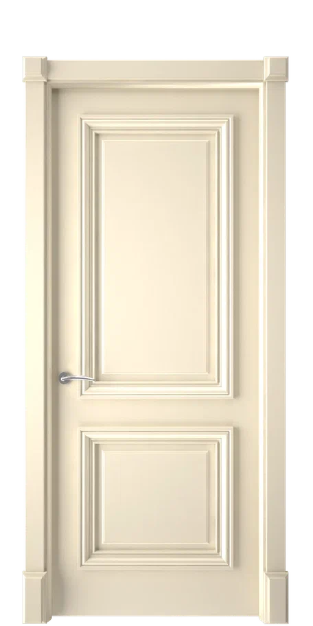 Дверь межкомнатная Текона Smalta-Deco 23.2 Белый RAL 9003, Слоновая кость RAL 1013 - купить в Орехово-Зуево