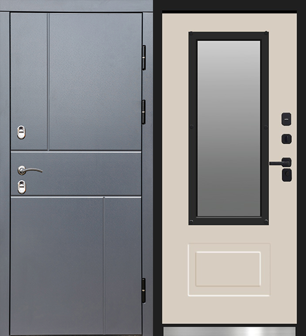 Дверь входная Termodoor Термо Премиум Винорит Вертикаль Grey Line - купить в Орехово-Зуево