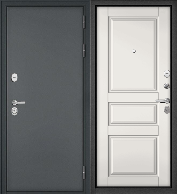 Дверь входная Бульдорс TRUST MASS Черный муар металлик - купить в Орехово-Зуево